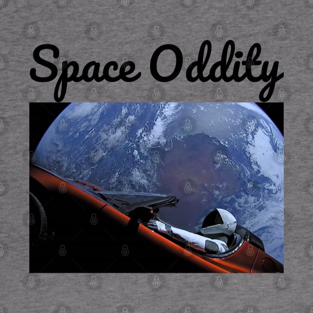 Starman Tesla Roadster SpaceX Tee | Space Oddity by AstroGearStore